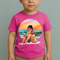 Lady Sunset Reading Book Toddler T-Shirt