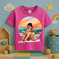 Lady Sunset Reading Book Toddler T-Shirt