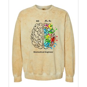 Left Side Right Side Biomedical Engineer Colorblast Crewneck Sweatshirt