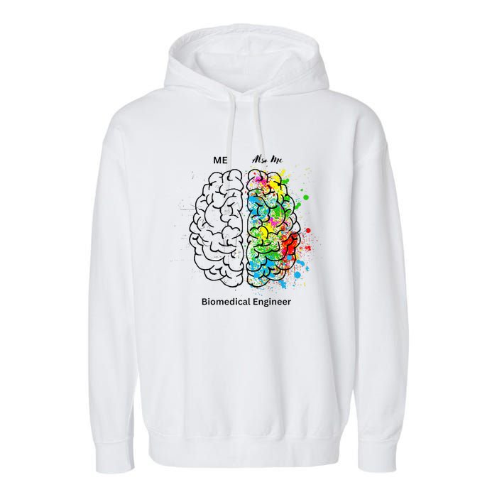 Left Side Right Side Biomedical Engineer Garment-Dyed Fleece Hoodie