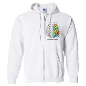 Left Side Right Side Biomedical Engineer Full Zip Hoodie