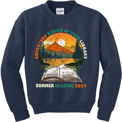 Library Summer Reading 2024 Kids Sweatshirt