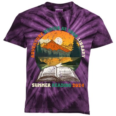 Library Summer Reading 2024 Kids Tie-Dye T-Shirt