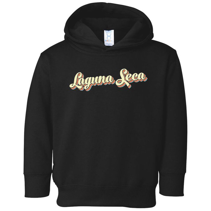 Laguna Seca Retro Art Baseball Font Vintage Toddler Hoodie