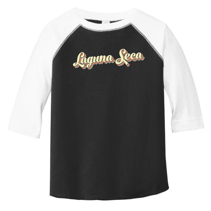 Laguna Seca Retro Art Baseball Font Vintage Toddler Fine Jersey T-Shirt