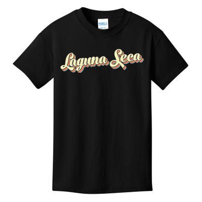 Laguna Seca Retro Art Baseball Font Vintage Kids T-Shirt