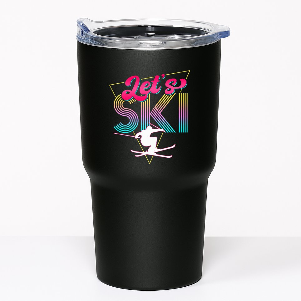 LetS Ski Retro 80s Skiing Party Outfit 90s Skier Costume Tumbler