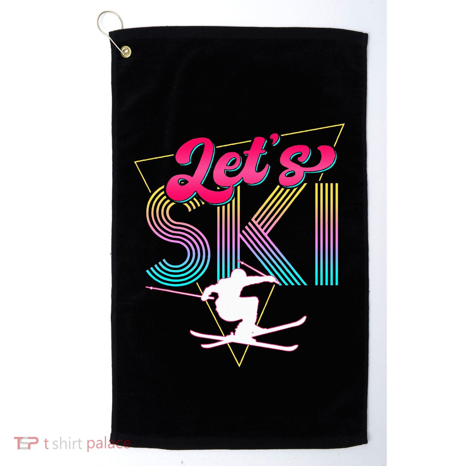 LetS Ski Retro 80s Skiing Party Outfit 90s Skier Costume Golf Towel