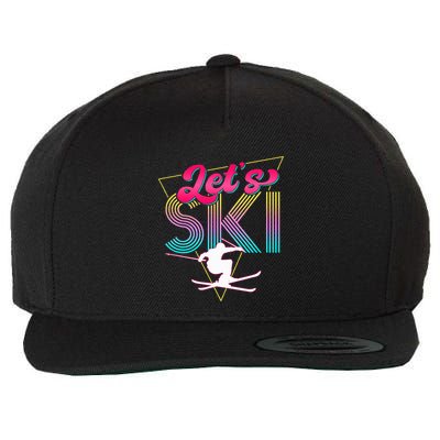 LetS Ski Retro 80s Skiing Party Outfit 90s Skier Costume Wool Snapback Cap