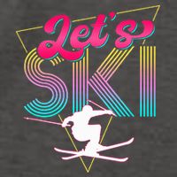 LetS Ski Retro 80s Skiing Party Outfit 90s Skier Costume Vector Backpack
