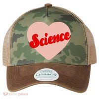 Love Science Retro Heart Legacy Tie Dye Trucker Hat