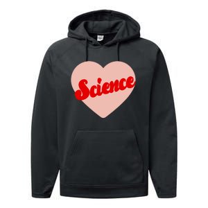 Love Science Retro Heart Performance Fleece Hoodie