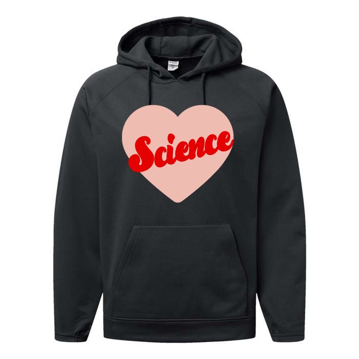 Love Science Retro Heart Performance Fleece Hoodie