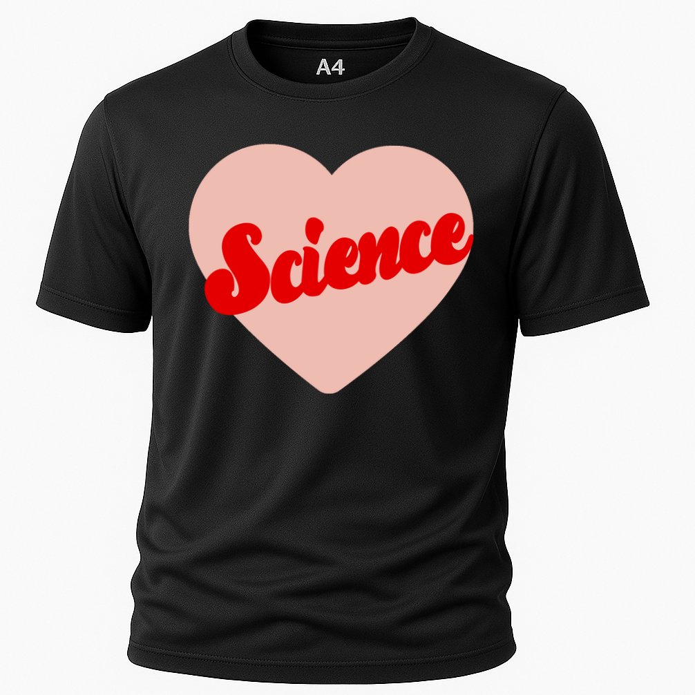 Love Science Retro Heart Cooling Performance Crew T-Shirt