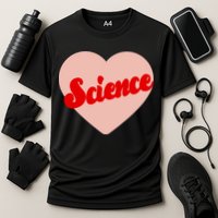 Love Science Retro Heart Cooling Performance Crew T-Shirt