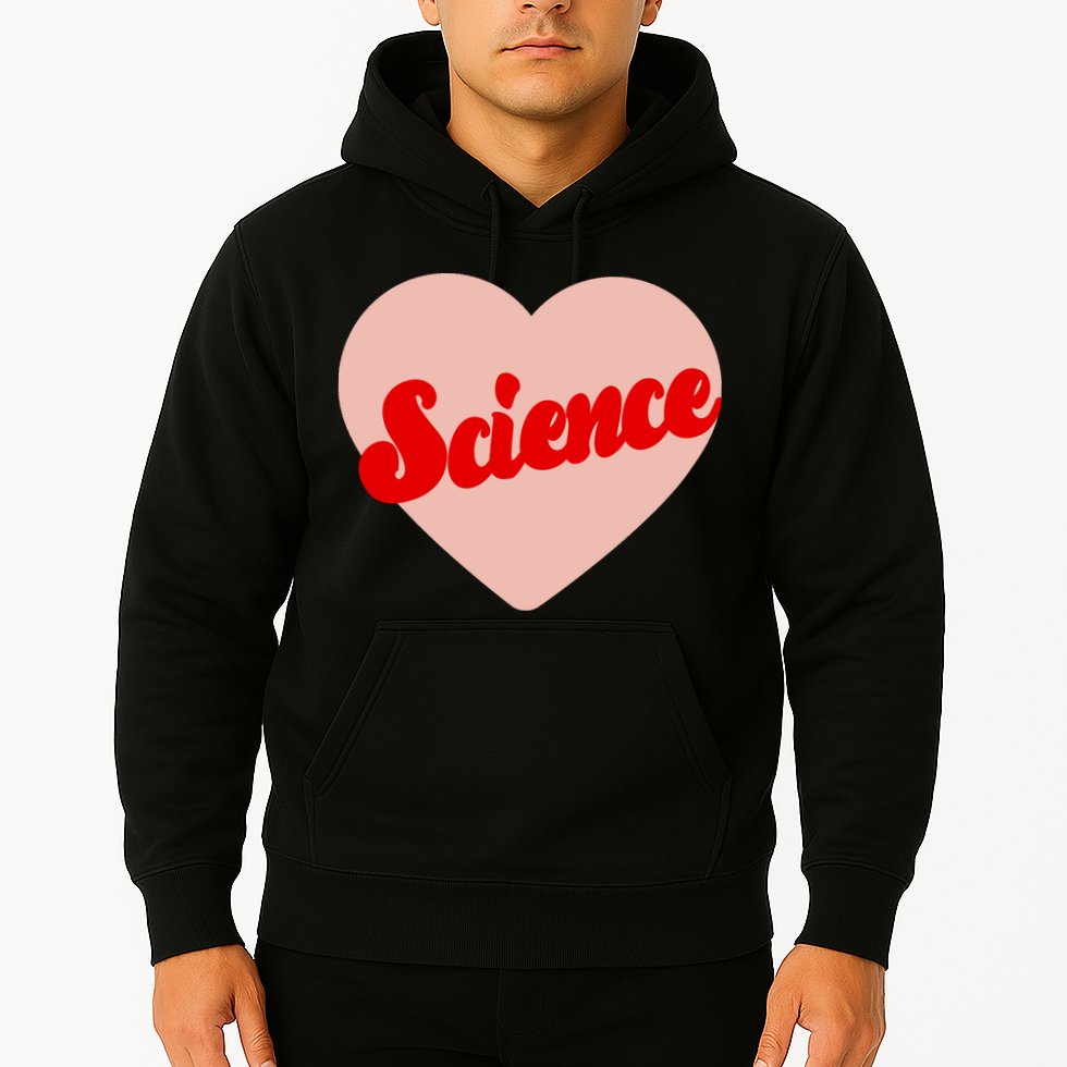 Love Science Retro Heart Hoodie