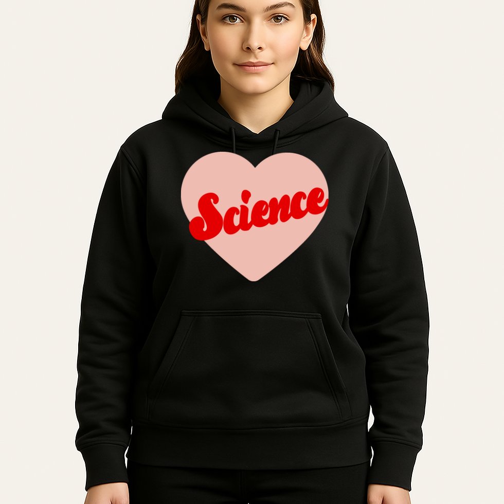 Love Science Retro Heart Hoodie
