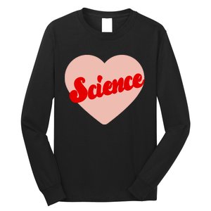 Love Science Retro Heart Long Sleeve Shirt