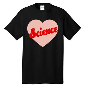 Love Science Retro Heart Tall T-Shirt