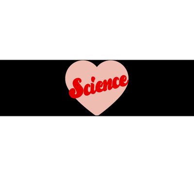 Love Science Retro Heart Bumper Sticker