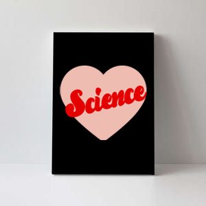 Love Science Retro Heart Canvas