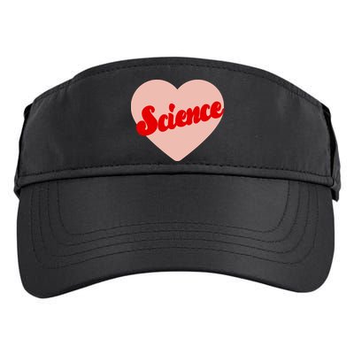 Love Science Retro Heart Adult Drive Performance Visor