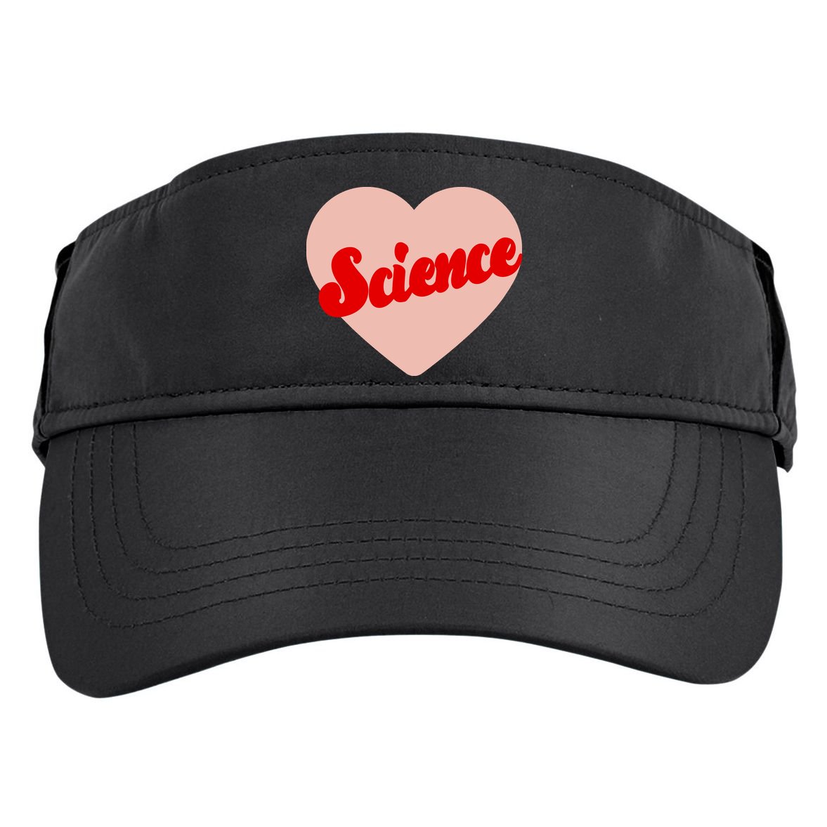 Love Science Retro Heart Adult Drive Performance Visor