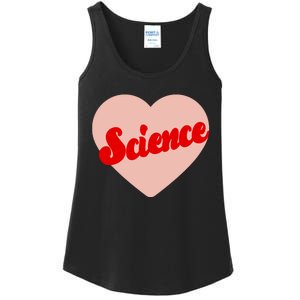 Love Science Retro Heart Ladies Essential Tank