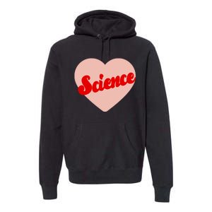 Love Science Retro Heart Premium Hoodie