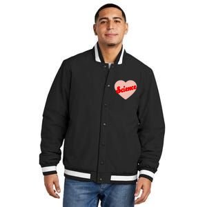 Love Science Retro Heart Insulated Varsity Jacket