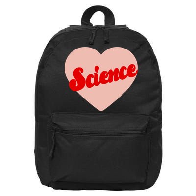 Love Science Retro Heart 16 in Basic Backpack