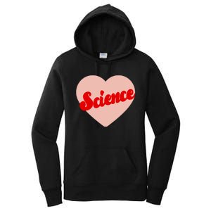 Love Science Retro Heart Women's Pullover Hoodie