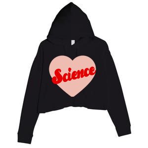 Love Science Retro Heart Crop Fleece Hoodie