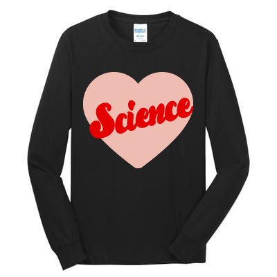 Love Science Retro Heart Tall Long Sleeve T-Shirt