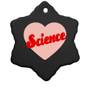 Love Science Retro Heart Ceramic Star Ornament