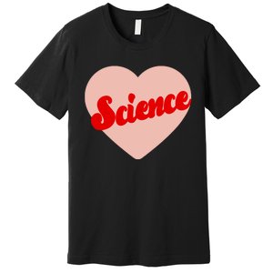 Love Science Retro Heart Premium T-Shirt