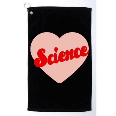 Love Science Retro Heart Golf Towel