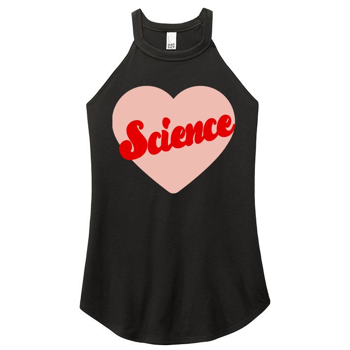 Love Science Retro Heart Women's Perfect Tri Rocker Tank