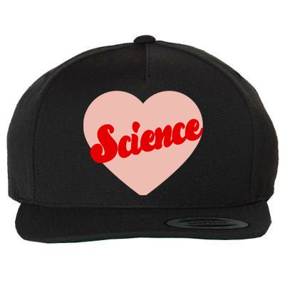 Love Science Retro Heart Wool Snapback Cap