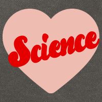 Love Science Retro Heart Cotton Canvas Backpack