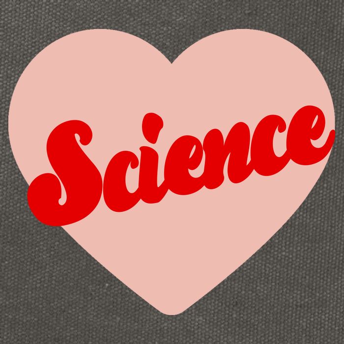 Love Science Retro Heart Cotton Canvas Backpack