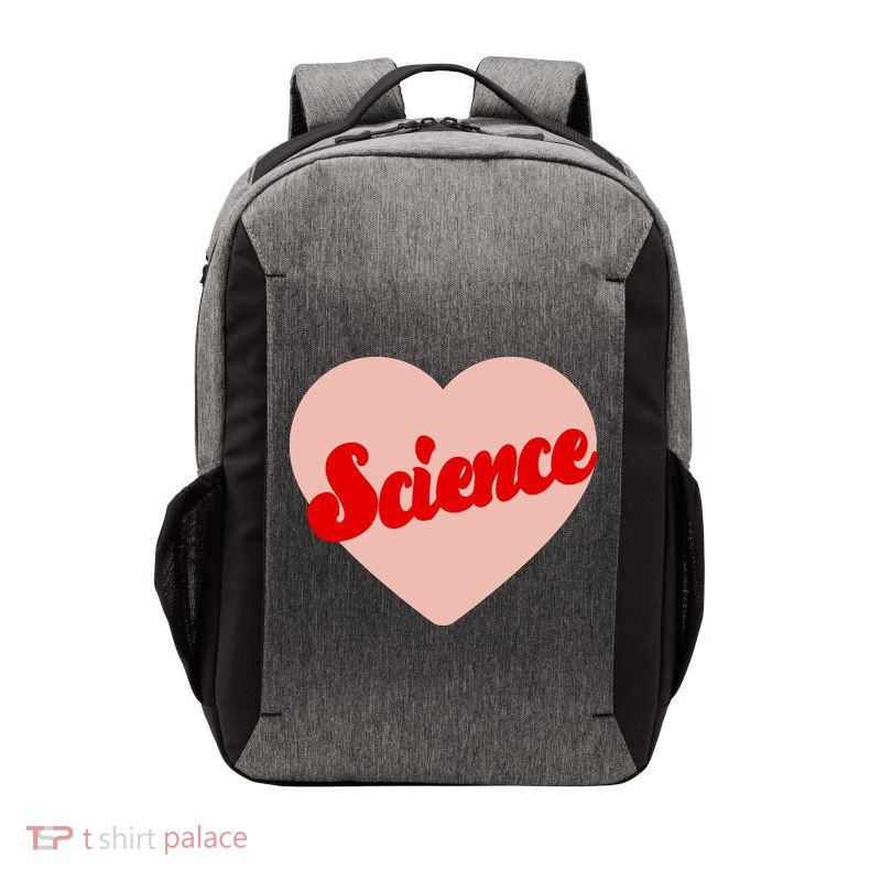 Love Science Retro Heart Vector Backpack