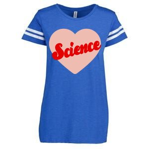 Love Science Retro Heart Enza Ladies Jersey Football T-Shirt