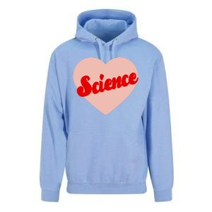 Love Science Retro Heart Unisex Surf Hoodie