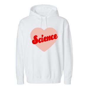 Love Science Retro Heart Garment-Dyed Fleece Hoodie