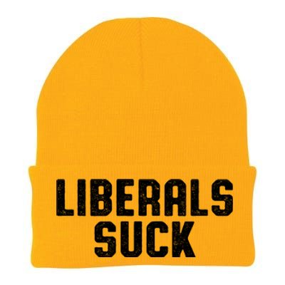 Liberals Suck Republican Conservatives Knit Cap Winter Beanie