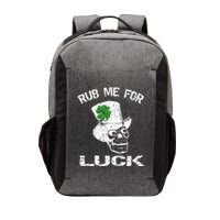 Leprechaun Scull Rub Me For Luck Gift Vector Backpack