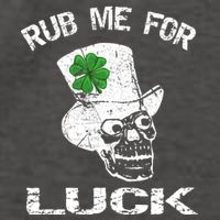 Leprechaun Scull Rub Me For Luck Gift Vector Backpack