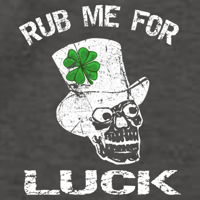 Leprechaun Scull Rub Me For Luck Gift Vector Backpack