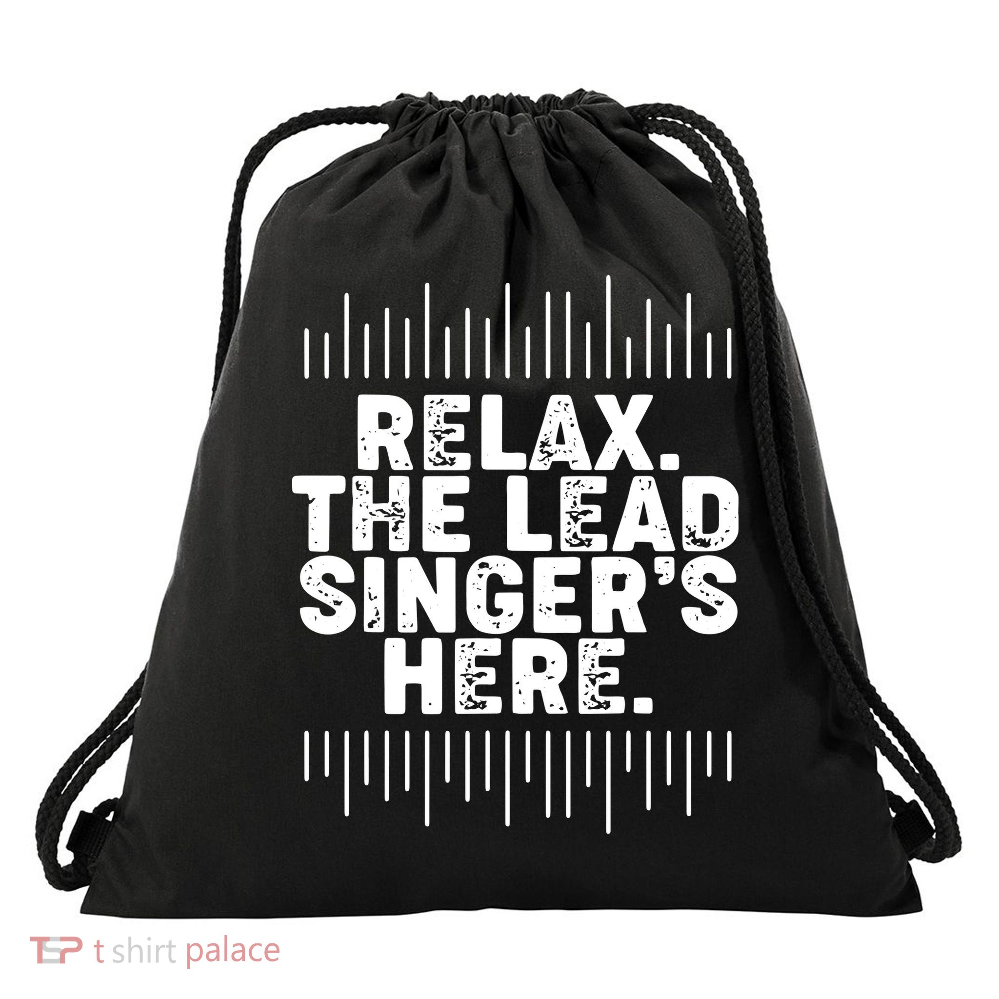 Lead Singer Relax Funny Singer Singing Gift Idea Drawstring Bag